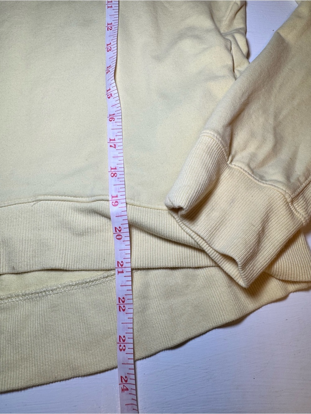 all in motion Light Yellow Crewneck Sweatshirt With Pockets - Picture 12 of 13